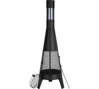 VEVOR Cheminée de jardin, φ508x1495 mm Four de terrasse, cheminée conique pour griller et chauffer, four d'extérieur Aztec pour terrasse, jardin, arrière-cour
