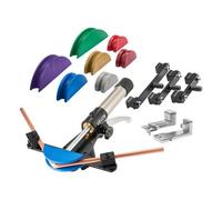 VEVOR Cintreuse Arbalète Hydraulique 6-22 mm Cintreuse Tube à Cliquet Tube Cuivre Alu Outil Cintrage Avant Arrière pour Réparation Climatisation Réfrigération, 7 Matrices Alliage Aluminium de Couleur