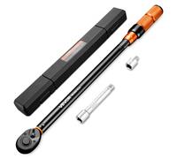 VEVOR ynamométrique à Cliquet Entraînement 1/2", Haute Précision ±3 %, Plage de Mesure 40-400 N·m, Double Échelle, avec Rallonge, Adaptateur et Coffret, pour Réparation Automobile, Moto, Vélo