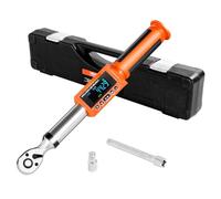 VEVOR ynamométrique Numérique à Entraînement 9,5 mm Plage 0-135 N.m, 72 Dents, Haute Précision, avec Valeur Prédéfinie, Avertisseur Sonore et LED, pour Réparation Automobile et Moto, Orange