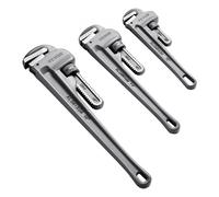 VEVOR Clé Serre Tubes Droite 3PCs 24,5/32/46 cm, Tuyau à Griffe en Aluminium e Plomberie Réglable, avec Mâchoire Haute Résistance et Poignée Ergonomique, pour Conduites d'Eau, Réparations Auto