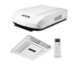 VEVOR Climatiseur de Toit sans Conduit, 3600 W Système Climatisation pour Camping-car et Caravane, 220 V, Pompe à Chaleur et Mode Refroidissement, Unité AC avec Commandes ADB et Télécommande, Blanc