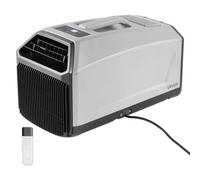 VEVOR Climatiseur Portable pour Camping 3340 BTU, Climatiseur Mobile pour Tente Camping-car avec Tuyau, Télécommande et Panneau Tactile, Température Réglable 16-32 ℃, Débit d'Air 150 m³/h, Gris Foncé