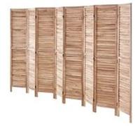 VEVOR Cloison de Séparation en Bois, Séparateur de Pièce Pliable à 8 Panneaux, Paravent de Confidentialité Intérieur à Volet 325x170 cm, pour Séparation de Pièce, Maison, Bureau et Chambre à Coucher