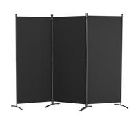 VEVOR Cloison de séparation en tissu, séparateur de pièce pliable à 3 panneaux, paravent de confidentialité intérieur pour bureau, chambre, salle à manger, maison, autoportant, 228 x 52 x 184 cm, noir
