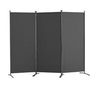 VEVOR Cloison de séparation en tissu, séparateur de pièce pliable à 3 panneaux, paravent de confidentialité intérieur pour bureau, chambre, salle à manger, maison, autoportant, 228 x 52 x 184 cm, gris