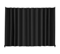 VEVOR Cloison de séparation en tissu, séparateur de pièce portable avec roulettes, paravent de confidentialité autoportant intérieur pour bureau, chambre, salle à manger, maison, 308,5x245,5 cm, noir