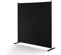 VEVOR Cloison de Séparation Paravent 1 Panneau 181 cm Séparateur de Bureau Noir Noir
