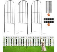 VEVOR Clôture de jardin métal 61×33 cm – Lot de 10, barrière robuste, espacement de pointes 5,08 cm