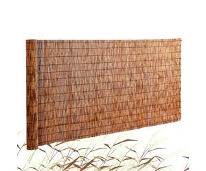 VEVOR Clôture en roseau naturel, 5 x 1,7 m, canisse en roseau, brise-vue de balcon, écran de confidentialité décorative pour terrasse extérieure, séparation de jardin, aménagement paysager, marron