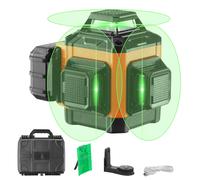 VEVOR CM03 - Niveau laser rotatif 3 x 360° - Lignes vertes - Portée 30 m - Précision 0,28 cm à 10 m - Autonomie 8 h - IP54