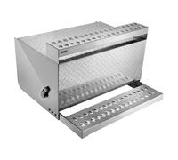 Coffre de sellette VEVOR, 790x770x485 mm, coffre à outils en aluminium, boîte de rangement pour l'accès à la cabine du conducteur avec verrou amortisseur pour camions à plateau, grues & semi-remorques