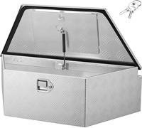 VEVOR Coffre de remorque Truckbox 990 x 419 x 305 mm Aluminium, coffre de rangement pour outils pouvant supporter une charge de 50 kg avec serrure et clés, coffre de remorque pour plateformes de pick-