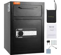 VEVOR Coffre-fort à insertion de 2,5 L, coffre-fort de dépôt avec Drop-Slot, serrure à code électronique et 2 clés de secours, 355 x 355 x 515 mm, Business Drop Slot Safe pour argent liquide, à la mai