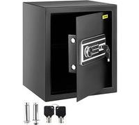 VEVOR Coffre-fort biométrique 48 L – Empreinte digitale, code et clés – Acier anti-effraction Noir
