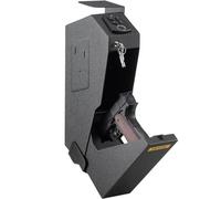 VEVOR Coffre-fort de Pistolet d'Empreinte Digitale en Acier, Coffre-fort pour Armes à Feu Biométrique avec 2 Clés, Petit Coffre-fort pour Pistolet Doublure en Mousse Usage Domestique