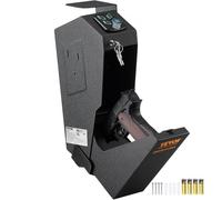 VEVOR Coffre-Fort de Pistolet en Acier Coffre-Fort Biométrique pour 1 Pistolet 3 Moyens de Déverrouillage par Empreintes Digitales Clés et Combinaison pour Bijoux Documents Armes de Poing Domicile