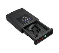 VEVOR Coffre-fort pour arme de poing avec empreintes digitales/mot de passe/clé, 3 voies d'accès rapide avec écran pour 2 pistolets et magazines, chargement sans fil, pour bureau, table de chevet