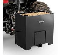 VEVOR, coffret de contrepoids, classe 1, capacité de charge 363 kg, structure en acier, volume de 0,14 mètre cube, avec porte coulissante, couleur noire.