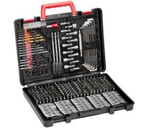VEVOR Coffret de Forets et d'Embouts de Perceuse Tournevis 318PCs Kit de Perçage