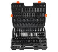 VEVOR Coffret Douilles à Chocs 130PCs 3/8" 1/2" 6 Pans Kit pour Clé à Cliquet