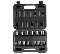 VEVOR Coffret Douilles à Chocs 3/8 pouces 14PCs à 6 Pans Kit pour liquet