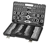 VEVOR Coffret Tarauds et Filières 110 Pièces M2-M18 Kit de Taraudage et Filetage Métrique en Acier avec Mallette de Transport Outils pour Tarauder et Fileter Construction Réparation Auto Plomberie