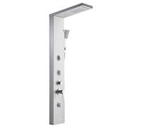 VEVOR Colonne de douche avec pommeau de douche effet pluie, système de panneau de douchette mural en acier inox brossé, robinet 5 fonctions, avec 3 jets corporels, douchette à main et bec de baignoire