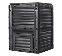VEVOR Composteur de Jardin 300 L Bac à Compost Extérieur sans BPA avec Couvercle Porte Inférieure Grande Capacité Facile à Installer pour Collecte des Feuilles Compostage Création Rapide Sol Fertile