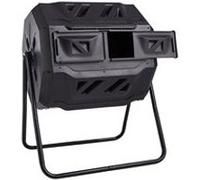 VEVOR Composteur de jardin rotatif 162,7 L double chambre – bac à compost PP sans BPA 360° 50 kg
