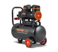 VEVOR Compresseur à air silencieux 18 L sans huile 900 W 1,2 CV 3,7 m3/h 6,2 bar 70 dB