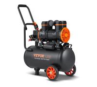 VEVOR Compresseur à air silencieux 24 L – sans huile 1450 W 5,7 m³/h 6,2 bar 70 dB