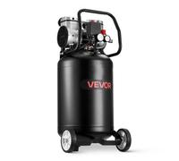 VEVOR Compresseur à Air 50 L Compresseur à Air Vertical sans Huile pour Réparation Automobile, Gonflage de Pneus, Peinture de Pistolet, Clouage Bois, sur Roues, 1,5 kW, 113 L/min 6,2 bar, Max. 8 bar