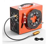 VEVOR Compresseur d'Air PCP 30 MPa 350 W Compresseur Portable Arrêt Auto | pour Carabines à Air, Marqueurs de Paintball, Petites Bouteilles de Plongée, DC 12 V/AC 230 V, avec Convertisseur Intégré