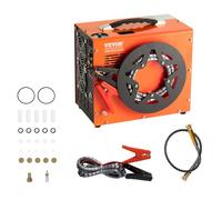 VEVOR Compresseur d'Air PCP Portable 30 MPa avec Convertisseur Intégré Arrêt Auto CC 12 V/CA 230 V Pompe Réservoir Paintball Sans Huile Sans Eau pour Pistolet à Air, Bouteille de Plongée Sous-marine