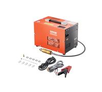 VEVOR Compresseur d'air portable PCP, 250 W 30 MPa, avec convertisseur intégré et système de refroidissement par ventilateur, arrêt manuel, pompe réservoir de paintball sans huile pour pistolet à air