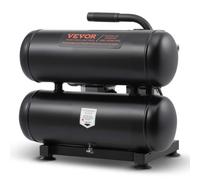 VEVOR Compresseur d'Air sans Huile, Réservoir Acier 18 L, 2,0 CFM à 90 PSI, Pression Maximale 120 PSI, Compresseur Silencieux Portable pour Réparation Automobile, Gonflage Pneus, Peinture au Pistolet