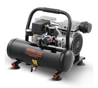 VEVOR Compresseur d'Air sans Huile, Réservoir Acier 4 L, 220 V, 635 W, 1,5 CFM, 7 bar, Pression Max 120 PSI, Compresseur Silencieux Portable pour Réparation Auto, Gonflage Pneus, Peinture au Pistolet