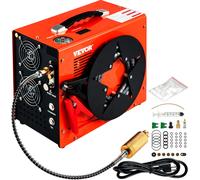 VEVOR Compresseur PCP portable 350 W Compresseur submersible, 1,5 L Compresseur d'air haute pression, 8 mm Compresseur mobile polyvalent, 2700 tr / min Compresseur de chuchotement Arrêt automatique, 4