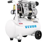 VEVOR Compresseur silencieux 25 L, Compresseur silencieux sans huile 750 W, Compresseur d'air sans huile 60 dB, Compresseur d'air comprimé 220 V, Chaudière à air comprimé silencieuse 165 L / min de vo