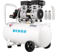 VEVOR Compresseur silencieux 50 L, Compresseur silencieux sans huile 750 W, Compresseur d'air sans huile 68 dB, Compresseur d'air comprimé 230 V, Chaudière à air comprimé silencieuse 170 L / min de vo