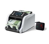 VEVOR Compteuse de Billets, 1200 pcs/min, Machine à Compter les Billets, Comptage de Valeur, Détection de Contrefaçons par UV/MG/IR/DD/DBL/HLF/CHN, Écran TFT, Multi-Devises pour Dollars et Euros