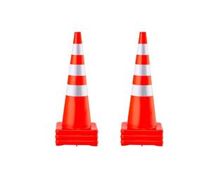VEVOR Cône Signalisation 6 Pièces 75 cm, Plot de Chantier Orange en PVC, Cône de Sécurité avec Base Lestée et Colliers Réfléchissants, pour Délimitation Stationnement d’Urgence en Route Parking