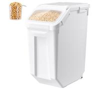 VEVOR Conteneur à Riz 20 L/14 kg, Boîte de Conservation Multifonctions, pour Stockage de Céréales Farines Cuisine Cellier, Couvercle Hermétique, Contenant à Croquettes Empilable, Gobelet Doseur