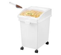 VEVOR Conteneur de Riz à Roulettes 3PCS Bac à Riz avec Couvercle Coulissant 25L*3 Boîtes de Stockage de Rangement de Céréales à Farine à Ingrédients en Plastique pour la Conservation Alimentaire