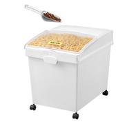 VEVOR Conteneur de Riz à Roulettes 3PCS Bac à Riz avec Couvercle Coulissant 40L*3 Boîtes de Stockage de Rangement de Céréales à Farine à Ingrédients en Plastique pour la Conservation Alimentaire