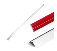 VEVOR Cornière Protection d'Angle Murale en Acier Inoxydable 25 x 25 x 1217 mm Lot de 10 Angle 90° avec Ruban Adhésif, Protection Contre les Chocs pour Mur de Salon, Cuisine, Bureau, Espaces Publics
