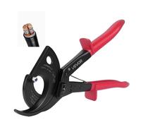 VEVOR Coupe Câble à Cliquet, Pince Coupe Câbles avec Lames en Acier à Ressort et Poignées Isolées, pour Fils en Cuivre Aluminium Capacité jusqu'à 400 mm² Électricien, avec Bouton à Dégagement Rapide