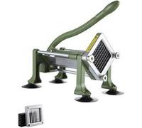 VEVOR Coupe-Frites Coupe-Légumes Multifonction en Inox Avec Lame de 0,95cm Pour Restaurant Vert