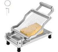 VEVOR Coupe-Fromage à Fil, Coupe-Beurre avec Lame de Coupe Ultra-Mince, Trancheuse à Fromage Commerciale en Alliage d'Aluminium, Épaisseur 5 mm, Fil Amovible en Acier Inoxydable 316, pour Cuisine